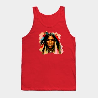 Native American Indian Graffiti Street Art Tank Top